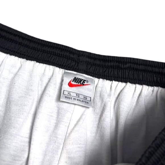 NIKE Vintage Y2K 90s Splash Windbreaker Lined Black Track Pants Mens XL - Picture 3 of 6